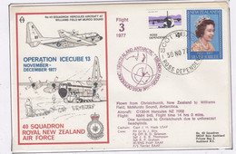 Ross Dependency Scott Base 1977 Antarctic Flight Christchurch To McMurdo Ca  Scott Base 30 NO 77 (AF152B) - Polar Flights