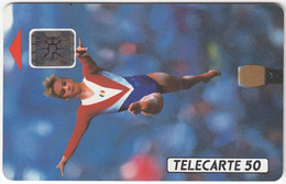 FRANCE D-005 Chip Telecom - Sport, Gymnastics - Nr 38817 - Used - 1992