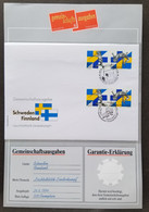 Finland Sweden Joint Issue Sport Meeting 1994 (FDC) *dual PMK *guaranty Card *Rare - Cartas & Documentos