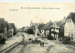 Dannemarie * La Place Et Route De Cernay * Rue - Dannemarie