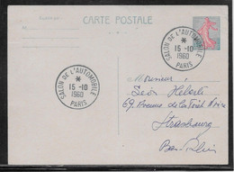 Thème Voitures - France - Entiers Postaux - TB - Auto's