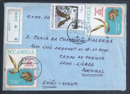 Registered Letter From Maputo With UPU Stamps And Eidolon Helvum Bat. Carta Registada Maputo Com Stamps Da UPU E Morcego - Mozambique
