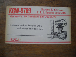 QSL  USA 1970's Miracle Swap Club - CB