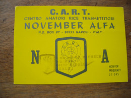 QSL Italy Napoli Naples November Alfa 01-NA-007 Michele, Italie - CB-Funk