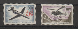 Réunion 1957-58 Prototypes PA 56-57 2 Val * Charnière Infime MH - Luftpost