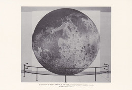 Postcard - The Night Sky - Phpto Of Model In Relief Of The Visible Hemisphere Of The Moon By Oliver C. Farrington, 1925 - Astronomie