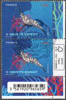 2022 - Y/T 5561 OBLITERE 1er Jour 18/02/22 "CREVETTE BOUQUET - COQUILLAGES ET CRUSTACES" 2T BDF ISSU FEUILLET - Used Stamps