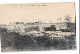 CPA 11 Tourouzelle Pont Sur L'Aude Et Le Train Tramway - Other Municipalities