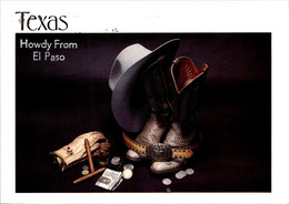 Texas Howdy From El Paso Showing Texas Essentials Hat Boots Beelt Buckle And More 1996 - El Paso