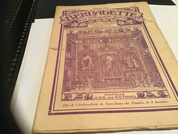 Bernadette Revue Hebdomadaire Illustrée Rare 1926 Numéro 144 Chapelle Des Victoires Le Chapeau De L’officier - Bernadette