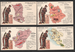 4CP DES DEPARTEMENTS DE LA REGION POITOU CHARENTE  / DEUX SEVRES CHARENTE VIENNE CHARENTE INFERIEURE    D550 - Poitou-Charentes