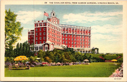 Virginia Virginia Beach The Cavalier Hotel From Sunken Gardens Curteich - Virginia Beach