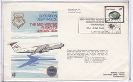 Ross Dependency Scott Base 1981 Antarctic Mid Flight Christchurch To McMurdo Ca  21 June 1981 (AF155) - Vols Polaires