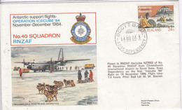 Ross Dependency Scott Base 1984 Antarctic Flight Christchurch To Scott Base Ca 14 NO 84 (AF155A) - Voli Polari