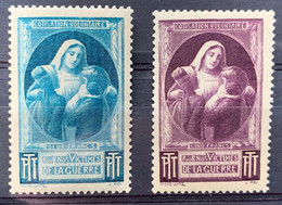FRANCE 1940-44 Timbre De Bienfaisance PTT 23 Et 24 (2 Val) - Unused Stamps