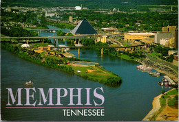 Tennessee Memphis Riverfront Aerial View 1996 - Memphis