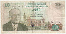 Billet, Tunisie, 10 Dinars, 10 - 15 - 1980 - Tunisie