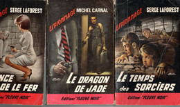 3 Livres Espionnage - Edit Fleuve Noir  N: 300 .378 586 Le Temps Des Sorcièrs . Le Dragon De Jade .Gaunce Engage Le Fer - Fleuve Noir