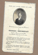 IMAGE PIEUSE.. AVIS De DECES MEMENTO.. Georges ROUSSELOT, Décédé à CHAUMONT Sur AIRE (55), En 1926 à 15 Ans - Devotion Images