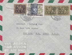 PORTUGAL - AIR MAIL COVER - LISBOA    To UNITED STATES - Brieven En Documenten