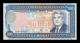 Turkmenistán 100 Manat 1995 Pick 6b SC UNC - Turkmenistan