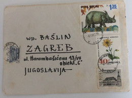 Poland Republic > 1971-80 > Covers POLSKA KRAKOW TO ZAGREB 1967. COVER WITH 3 STAMPS - Lettres & Documents