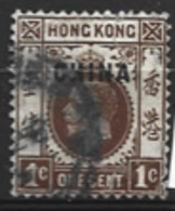 Hong Kong  China  1917  SG  1  1c  Fine Used - Gebruikt