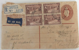 COVERS STAMPS  SOUTH AUSTRALIA TO ZEMUN SERBIA 1951 R No.1118. BY AIR MAIL - Cartas & Documentos