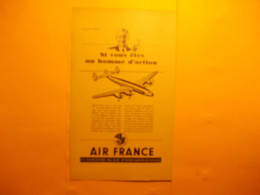 Reklame Uit Oud Tijdschrift 1970 - AIR FRANCE - Si Vous êtes Un Homme D'action - Aviation - Pubblicità