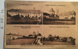 Cpa, Multivues, Monastère Ste Anne Des Bénédictines à Ottmarsheim 68 Haut-Rhin, éd CAP, Non écrite - Ottmarsheim