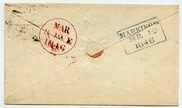 QV : PRE-PAID : MARKINCH - POST OFFICE NUMBER 241, DATED 1846 / RECTANGULAR AND CIRCULAR DATE STAMPS - Storia Postale