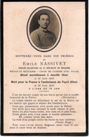 Militaire 3e Dragons Mort Pour La France 1918 Né à Saint-Hilaire De Villefranche 17 -médaille - Monument Aux Morts Burie - Esquela