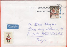 SVEZIA - SWEDEN - SVERIGE - 2003 - 9 Kr. Christmas To Sundborn - Viaggiata Da Mölndal Per Bruxelles, Belgium - Briefe U. Dokumente