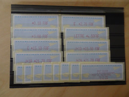 Frankreich ATM 18xb Satz 8 Werte Postfrisch (6407) - 2000 « Avions En Papier »