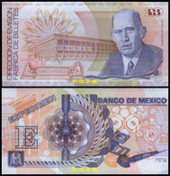 Mexico 20  (1989),  Duranote Test Note, AUNC - Mexico