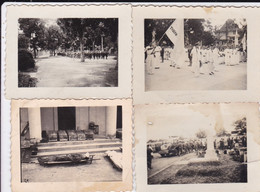 4 Photos De Particulier 1950 Indochine Saigon  Scene De Vie Militaires Cercueils Enterrements  Réf 14621 - Places