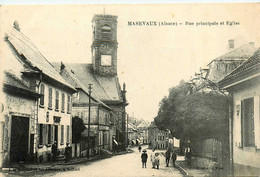 Massevaux * Masevaux * Rue Principale Du Village Et église - Masevaux