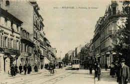 Mulhouse * Rue Du Faubourg De Colmar * Tram Tramway * Hôtel De La Poste * Commerces Magasins - Mulhouse