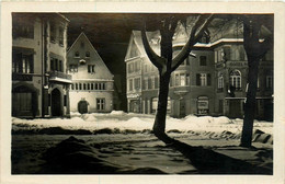 Munster * Carte Photo * Place Et Hôtel De La Cigogne , Sous La Neige * Photo TUGLER - Munster