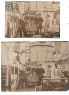 Lot 1 Carte-photo + Photo -marin Bateau Guerre équipage Du  LEGER Aviso -  L 53- Guingamp Bretagne 1907 - Guerra