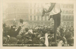 Strasbourg * Carte Photo * MM Raymond Poincaré Et Georges Clémenceau En Visite * Le 9 Décembre 1918 * Fête - Strasbourg