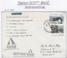 Ross Dependency Scott Base 1992 Antarctic Flight  Christchurch To McMurdo 16-11-92 Ca Christchurch  (AF159) - Voli Polari