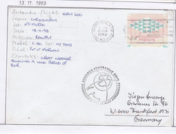 Ross Dependency Scott Base 1993 Antarctic Flight  Christchurch To McMurdo 13-11-93 Ca Christchurch  (AF159A) - Vuelos Polares