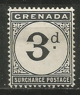 GRANADA COLONIA BRITANICA TAXE IMPUESTOS YVERT NUM. 10 * NUEVO CON FIJASELLOS - Grenada (...-1974)