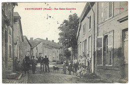 VAVINCOURT (55) - Rue Sainte-Geneviève - BELLE ANIMATION - Ed. Schalow - Vavincourt