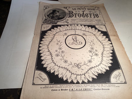 Le Petit écho De La Broderie Paris  Du Petit écho De La Mode Publicité 1912 Bavoir En Plumetis - Cross Stitch