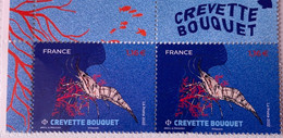 2022 France Paire Bord De Feuille Crevettes Neuf Prawn Sheet Border MNH** - Unused Stamps