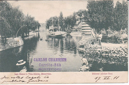 POSTAL DE MONTEVIDEO DEL LAGO BLANCO DE VILLA DOLORES DEL AÑO 1911 (ADROHER Hnos) URUGUAY - Uruguay