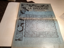 La Broderie Illustré Journal Artistique Et Pratique De Travaux Féminins 1928 Dessus De Lit En Broderie  à Barrette - Cross Stitch