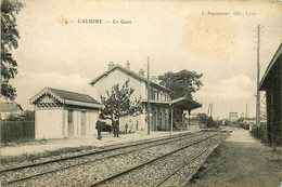 Caluire * Vue Sur La Gare Du Village * Ligne Chemin De Fer - Caluire Et Cuire